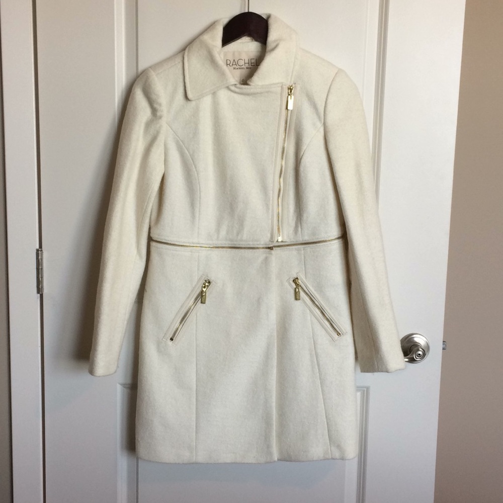 White/cream pea coat
